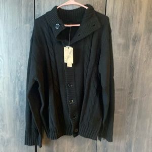 New! Men’s button sweater